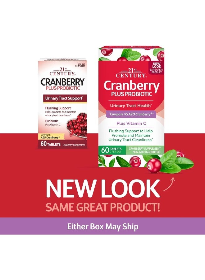 21st Century Cranberry Plus Probiotic Urinary Tract Support - 60 Tablets - Image 2